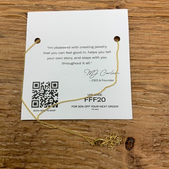 Electric Picks Gold Plated Camilla Pendant Necklace - Picture 4 of 5